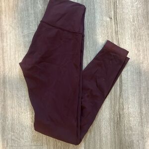 Lululemon Athletica Maroon Leggings